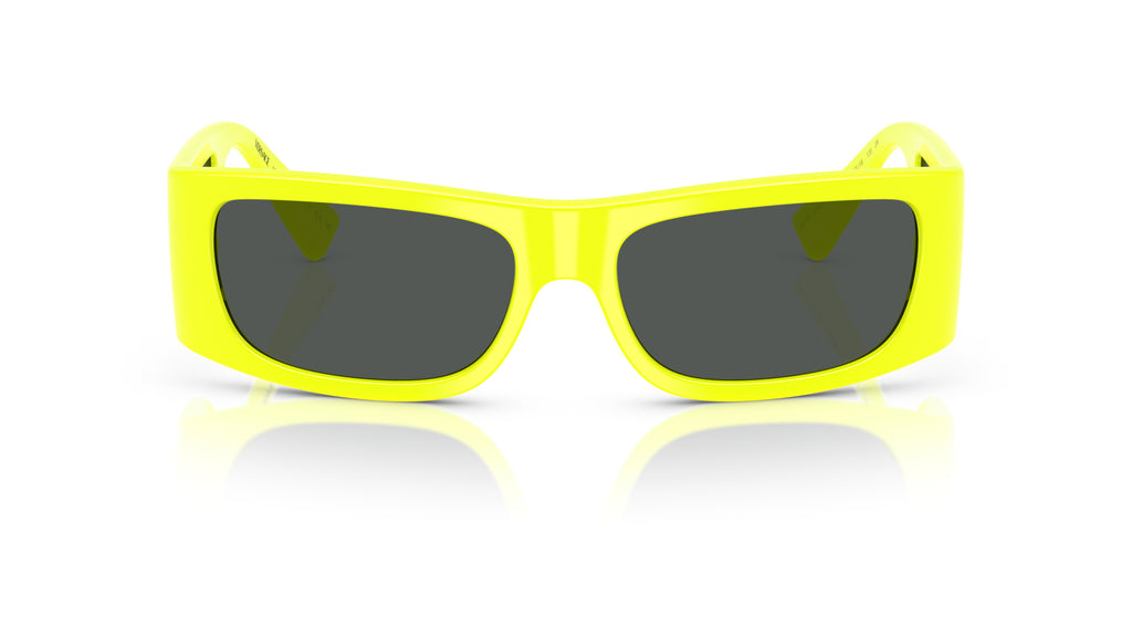 Lunettes de soleil Versace VE4482 544987 – Jaune fluo – vue de face.
