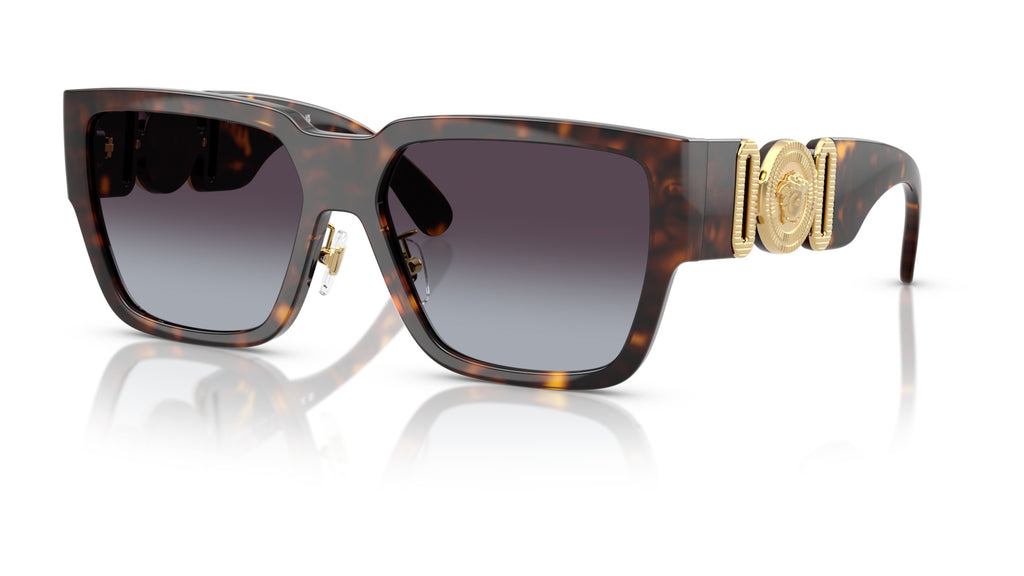 Lunettes de soleil Versace VE4483D 108/8G – Havane – vue de trois quarts.