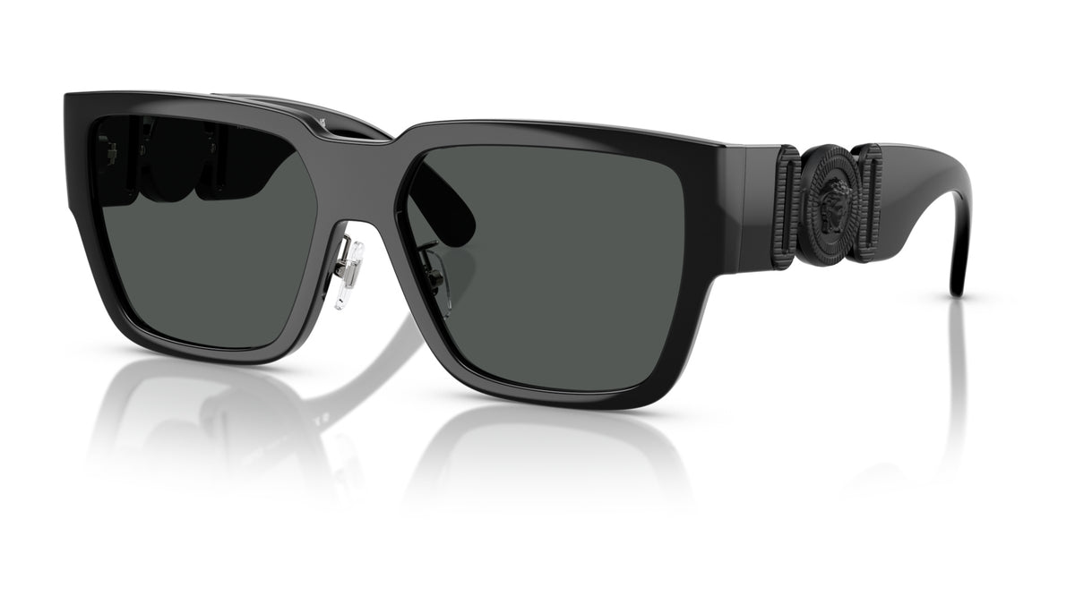 Lunettes de soleil Versace VE4483D 536087 – Noir – vue de trois quarts.