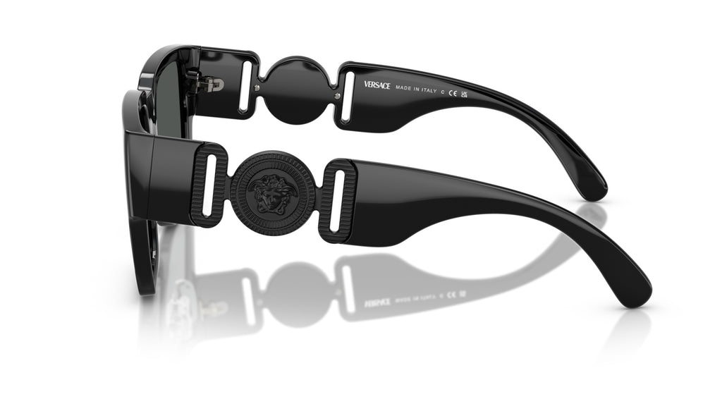 Lunettes de soleil Versace VE4483D 536087 – Noir – vue de profil.