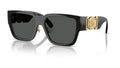 Lunettes de soleil Versace VE4483D GB1/87 – Noir – vue de trois quarts.
