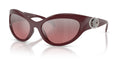 Lunettes de soleil Versace VE4485 54877E – Lie de vin – vue de trois quarts.
