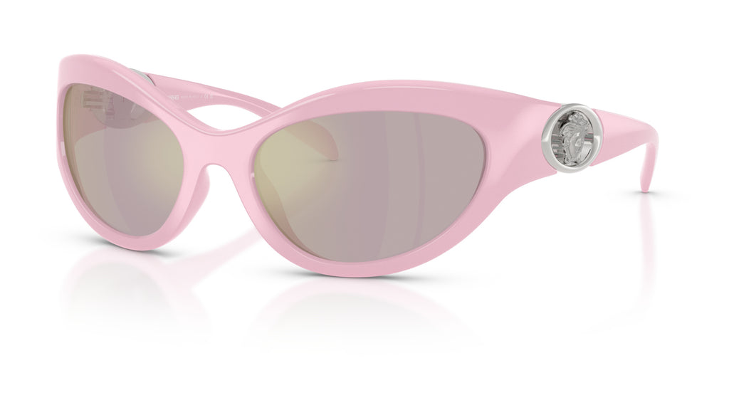 Lunettes de soleil Versace VE4485 5521/Z – Rose – vue de trois quarts.