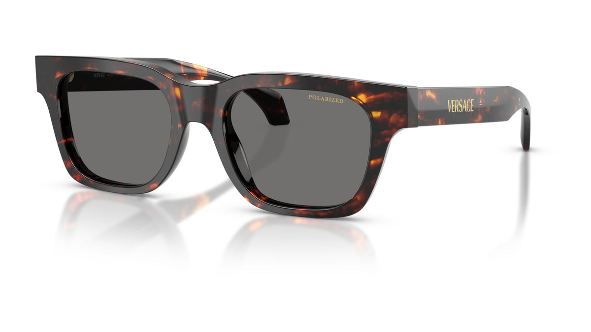 Lunettes de soleil Versace VE4486 550981 – Havane – vue de trois quarts.