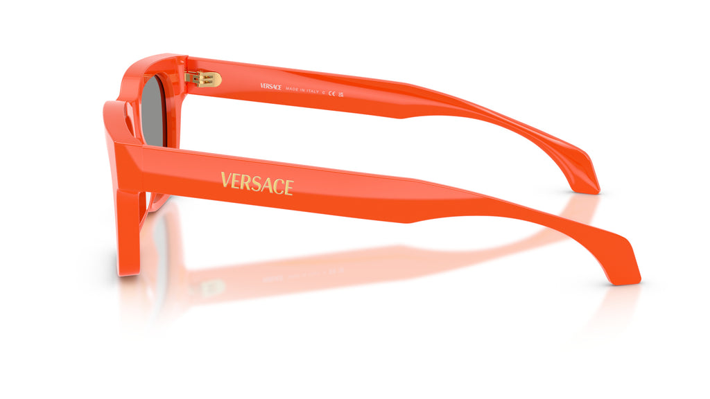 Lunettes de soleil Versace VE4486 5511/1 – Orange – vue de profil.