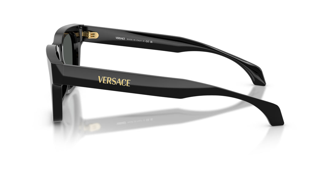 Lunettes de soleil Versace VE4486 GB1/87 – Noir – vue de profil.
