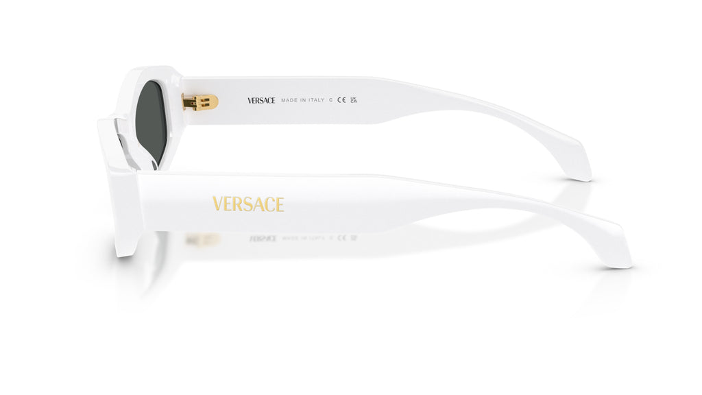 Lunettes de soleil Versace VE4487 314/87 – Blanc – vue de profil.