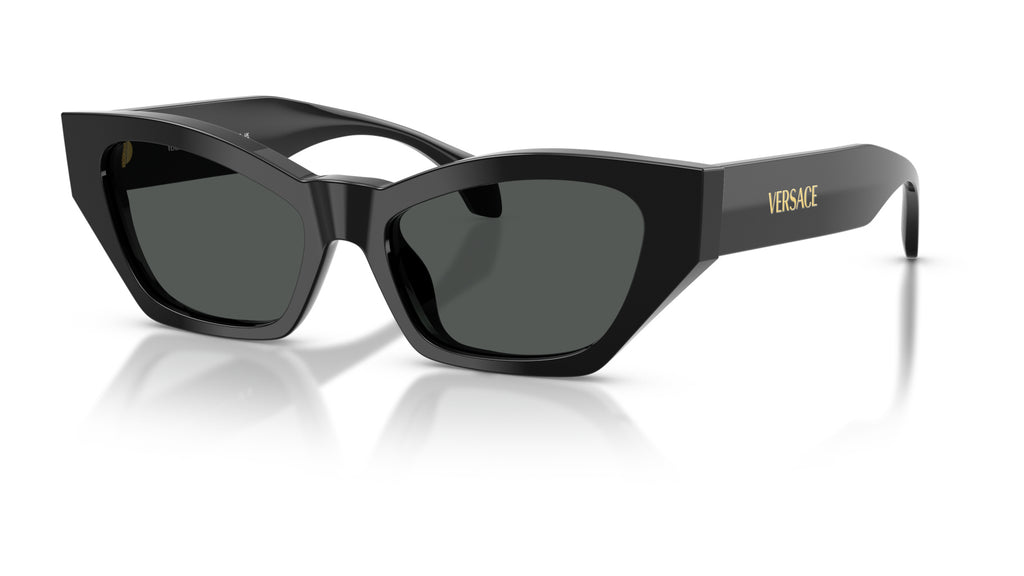 Lunettes de soleil Versace VE4488U GB1/87 – Noir – vue de trois quarts.