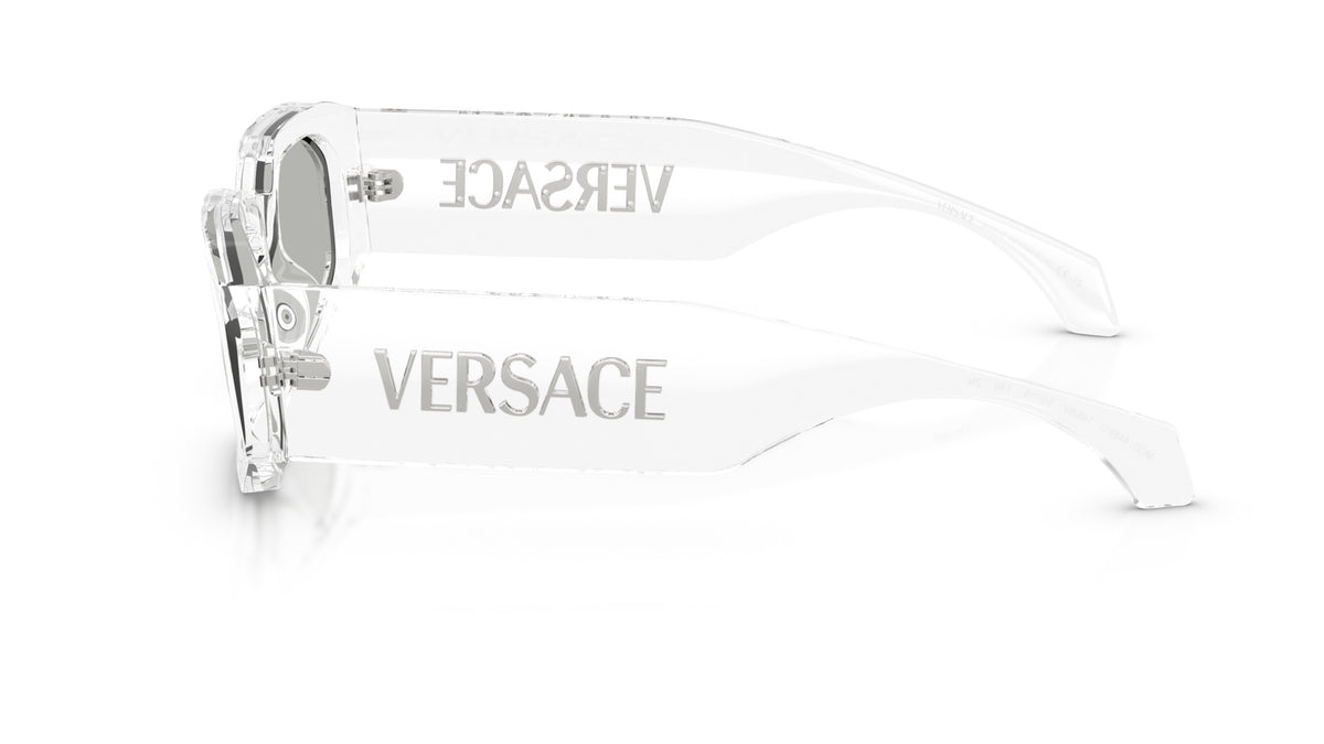 Lunettes de soleil Versace VE4489U 148/8V – Transparent – vue de profil.