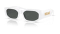 Lunettes de soleil Versace VE4489U 314/87 – Blanc – vue de trois quarts.