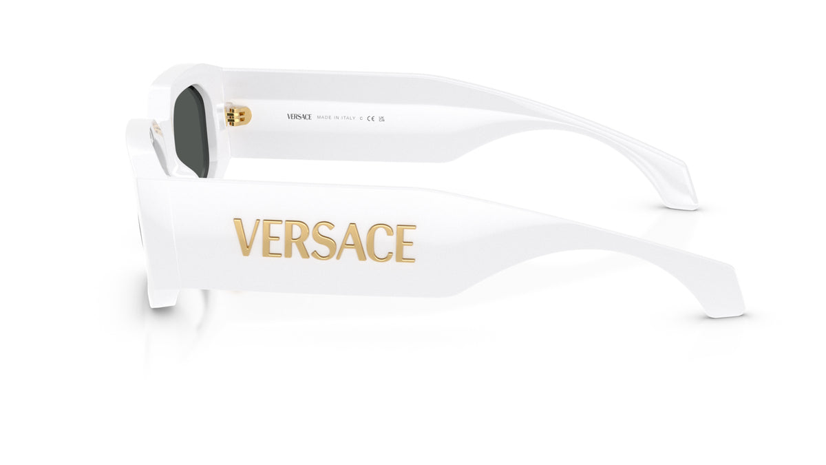 Lunettes de soleil Versace VE4489U 314/87 – Blanc – vue de profil.