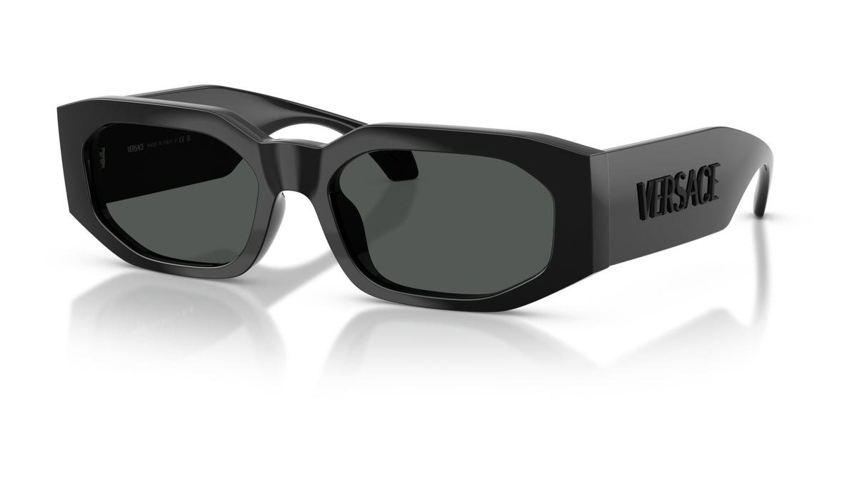 Lunettes de soleil Versace VE4489U 536087 – Noir – vue de trois quarts.