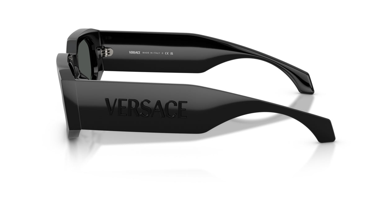 Lunettes de soleil Versace VE4489U 536087 – Noir – vue de profil.