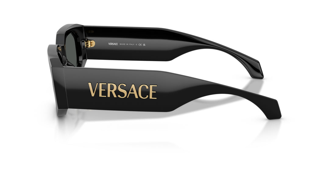Lunettes de soleil Versace VE4489U GB1/87 – Noir – vue de profil.