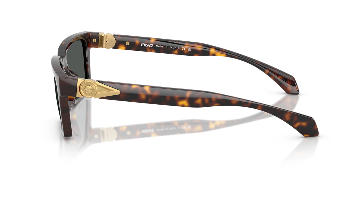 Lunettes de soleil Versace VE4490U 108/87 – Havane – vue de profil.