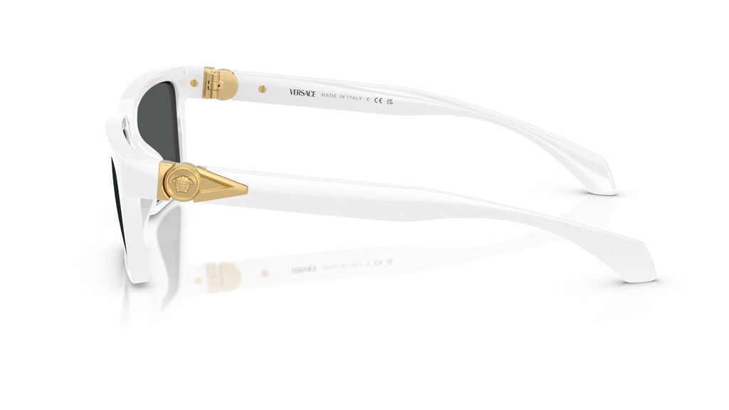 Lunettes de soleil Versace VE4490U 314/87 – Blanc – vue de profil.