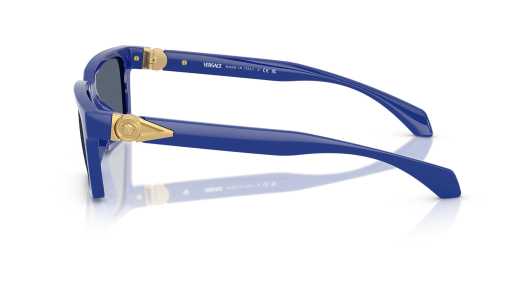 Lunettes de soleil Versace VE4490U 545087 – Bleu vif – vue de profil.
