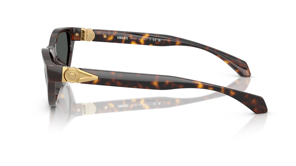 Lunettes de soleil Versace VE4491U 108/87 – Havane – vue de profil.