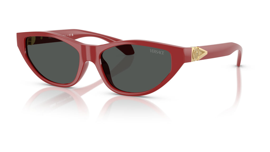 Lunettes de soleil Versace VE4491U 538887 – Rouge – vue de trois quarts.