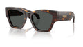Lunettes de soleil Versace VE4492U 108/87 – Havana foncé – vue de trois quarts.