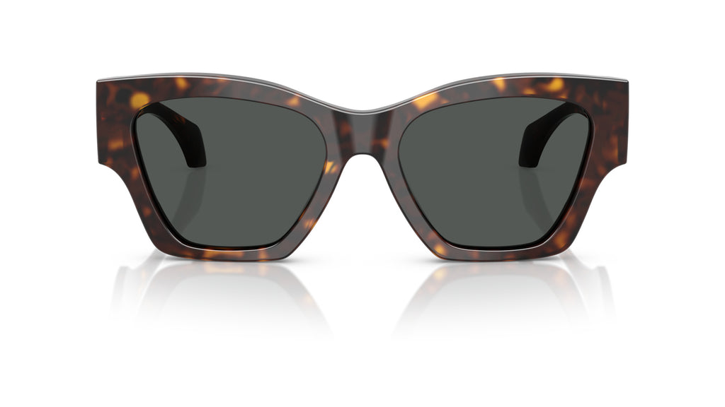 Lunettes de soleil Versace VE4492U 108/87 – Havana foncé – vue de face.
