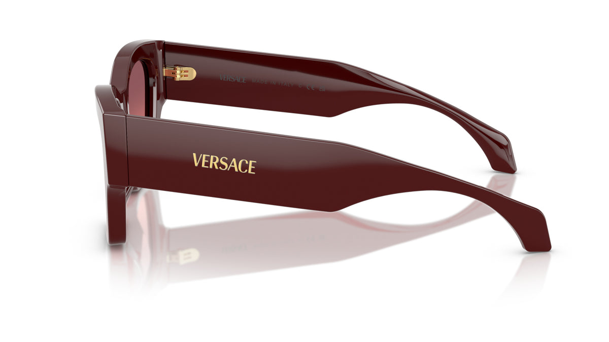 Lunettes de soleil Versace VE4492U 551520 – Lie de vin – vue de profil.