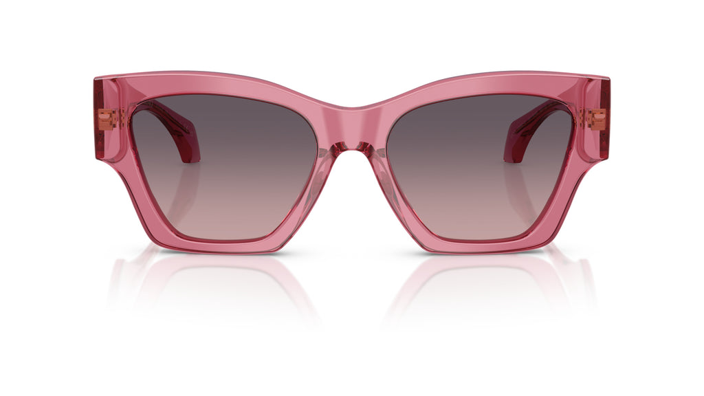 Lunettes de soleil Versace VE4492U 551646 – Rose transparent – vue de face.