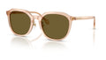 Lunettes de soleil Versace VE4493D 551883 – Transparent Marron clair – vue de trois quarts.