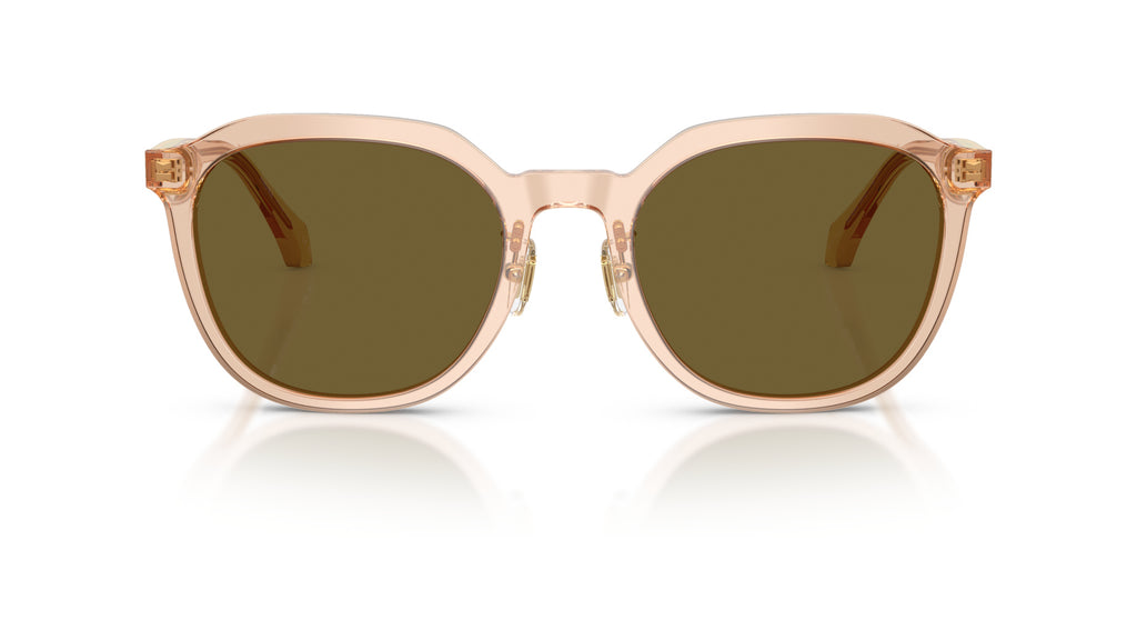 Lunettes de soleil Versace VE4493D 551883 – Transparent Marron clair – vue de face.