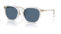 Lunettes de soleil Versace VE4493D 551971 – Transparent Gris – vue de trois quarts.