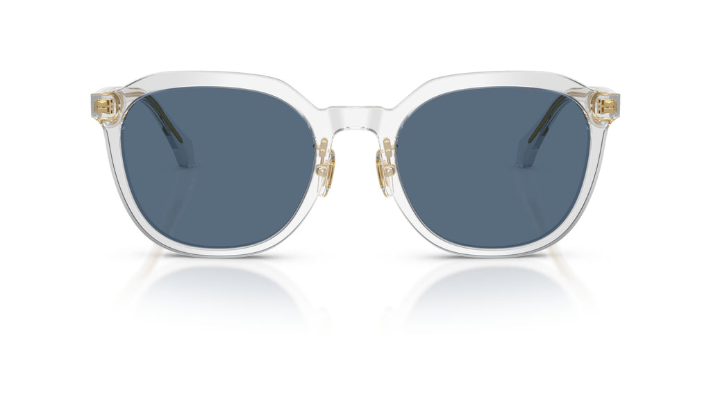 Lunettes de soleil Versace VE4493D 551971 – Transparent Gris – vue de face.