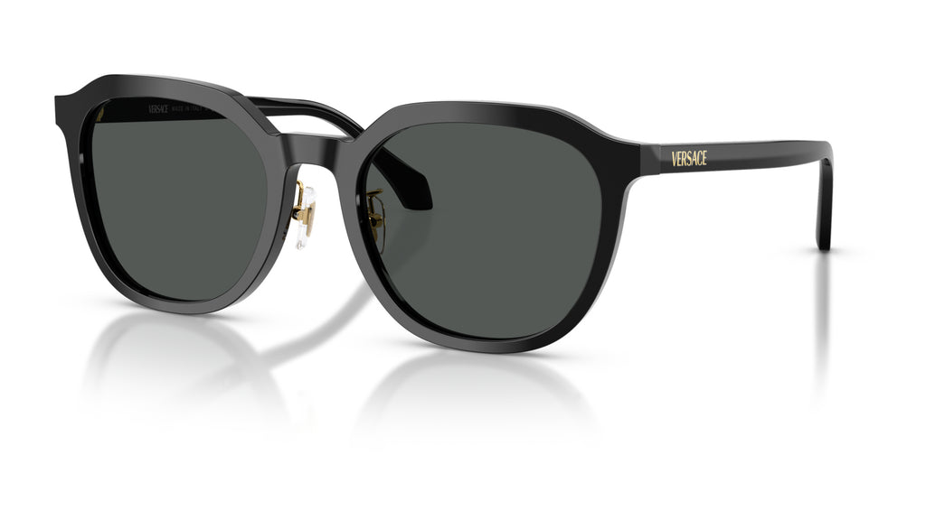 Lunettes de soleil Versace VE4493D GB1/87 – Noir – vue de trois quarts.