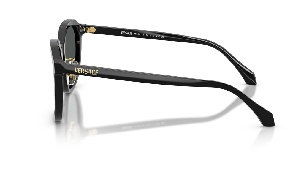 Lunettes de soleil Versace VE4493D GB1/87 – Noir – vue de profil.