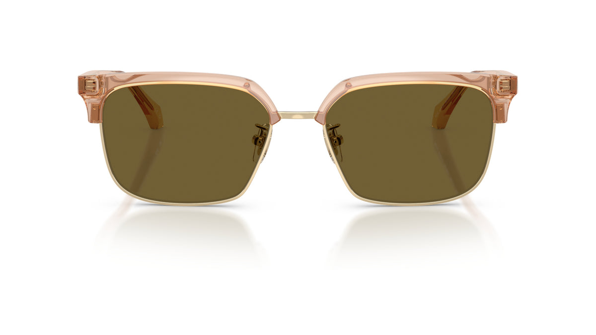 Lunettes de soleil Versace VE4494D 551883 – Transparent Marron – vue de face.
