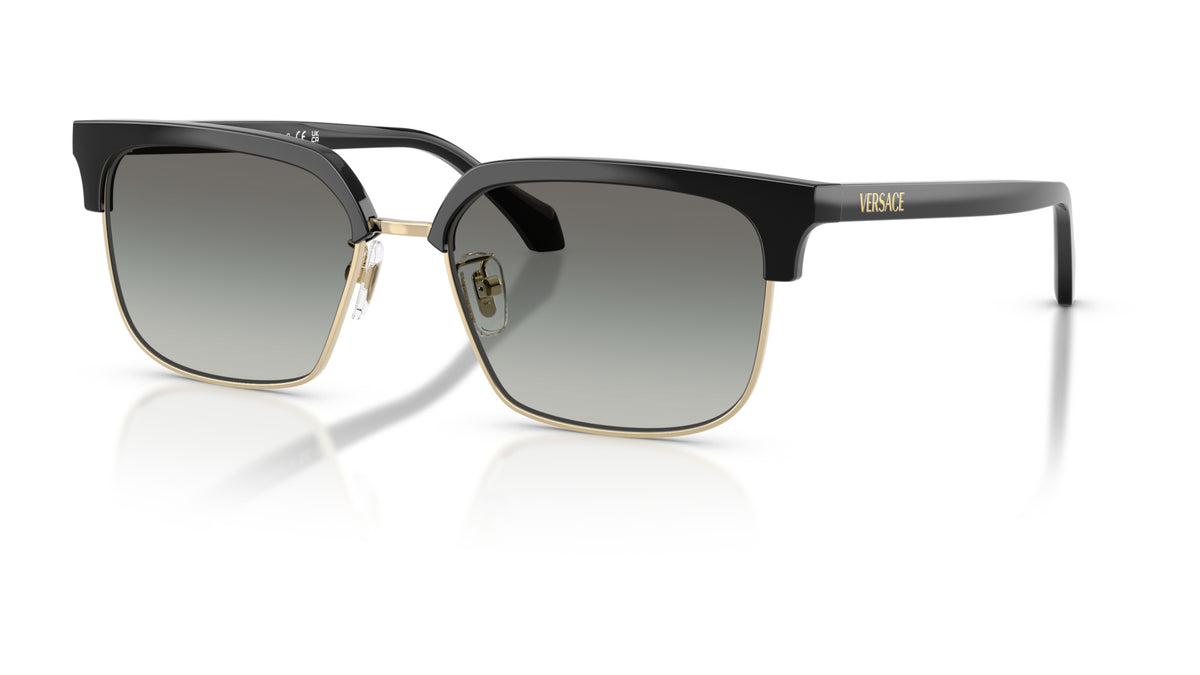 Lunettes de soleil Versace VE4494D GB1/11 – Noir – vue de trois quarts.