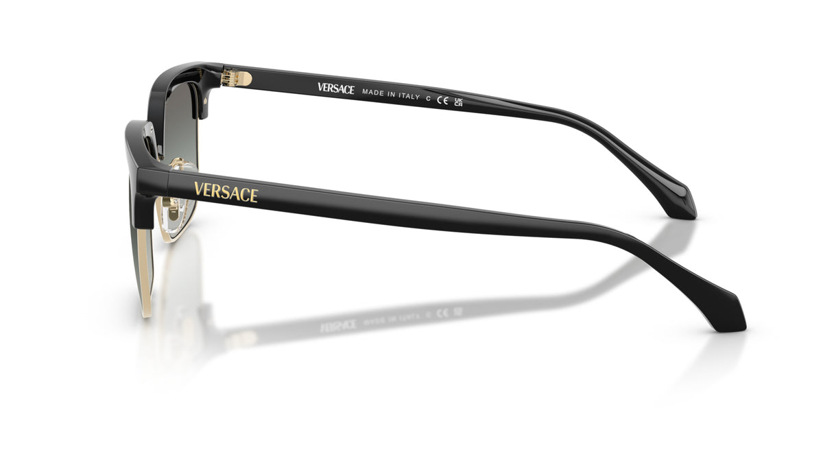 Lunettes de soleil Versace VE4494D GB1/11 – Noir – vue de profil.
