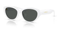 Lunettes de soleil Versace VE4495D 314/87 – Blanc – vue de trois quarts.