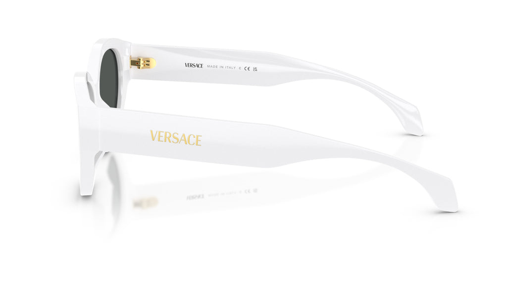 Lunettes de soleil Versace VE4495D 314/87 – Blanc – vue de profil.