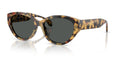 Lunettes de soleil Versace VE4495D 777/87 – Brown/Yellow Havana – vue de trois quarts.