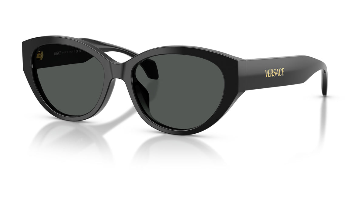 Lunettes de soleil Versace VE4495D GB1/87 – Noir – vue de trois quarts.