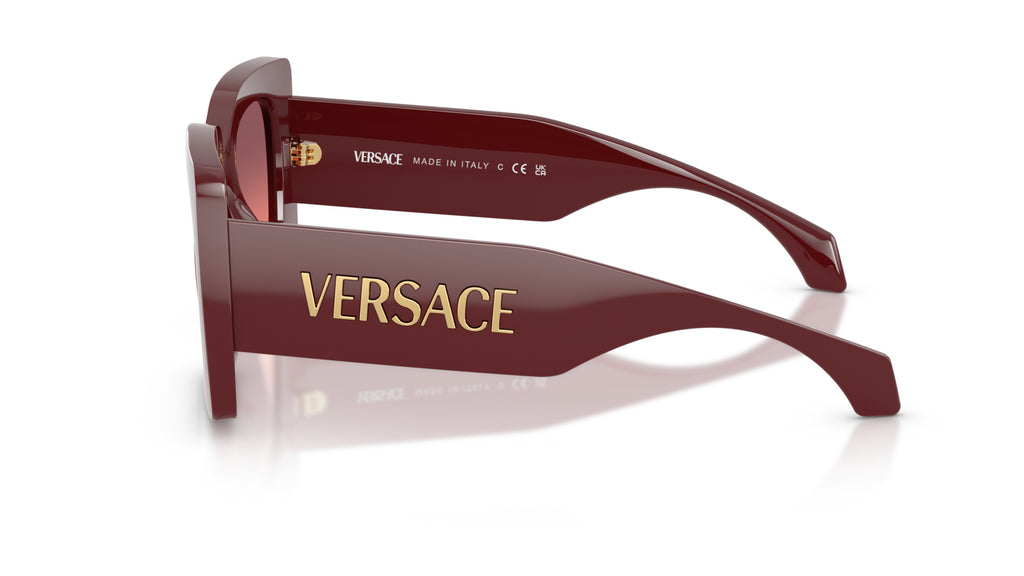 Lunettes de soleil Versace VE4496U 551520 – Lie de vin – vue de profil.