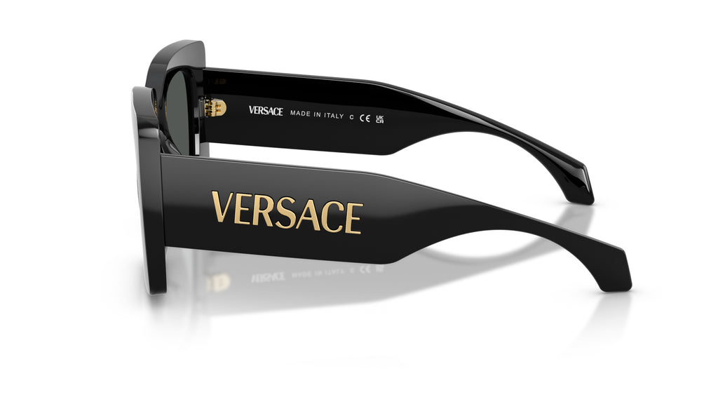 Lunettes de soleil Versace VE4496U GB1/87 – Noir – vue de profil.