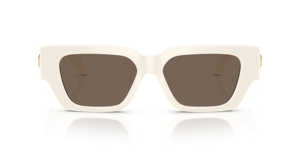 Lunettes de soleil Versace VE4497U 314/73 – Blanc – vue de face.