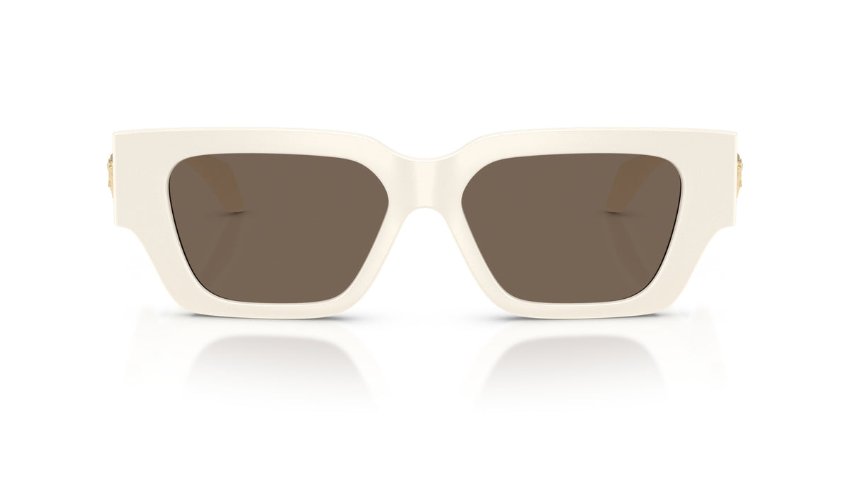 Lunettes de soleil Versace VE4497U 314/73 – Blanc – vue de face.