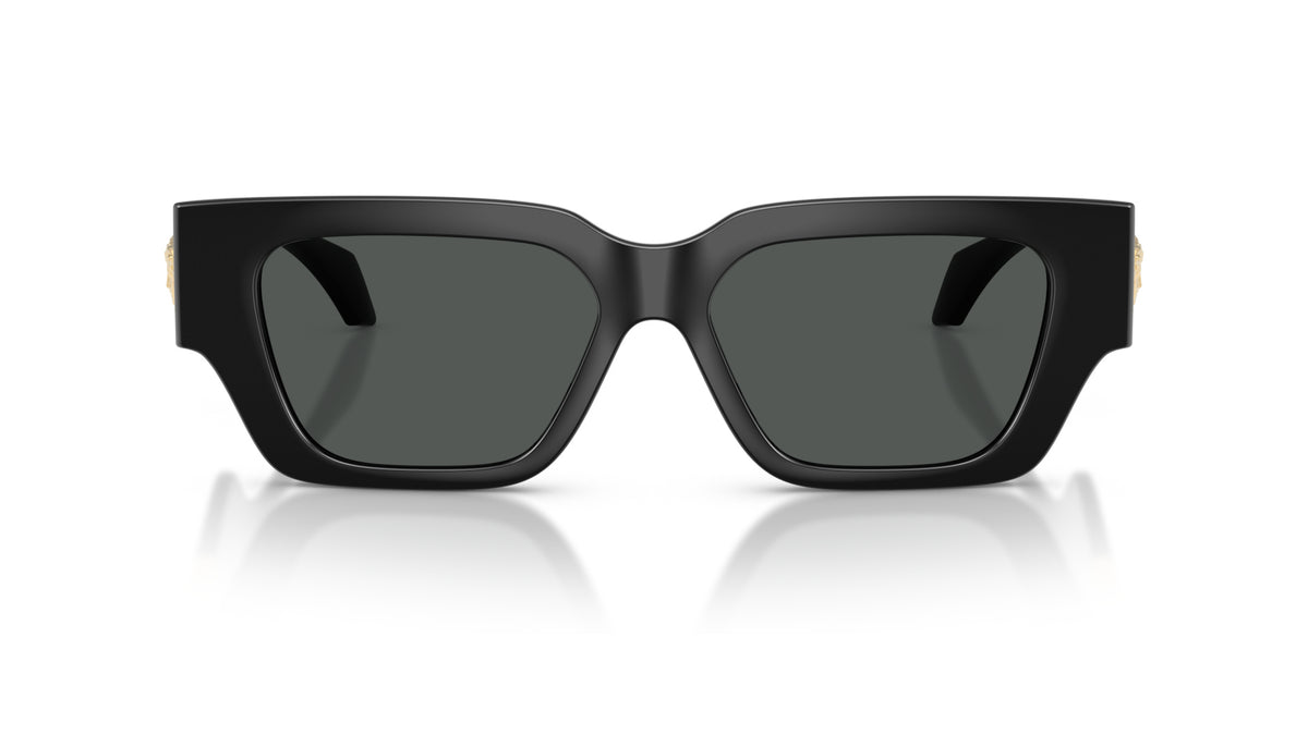 Lunettes de soleil Versace VE4497U GB1/87 – Noir – vue de face.