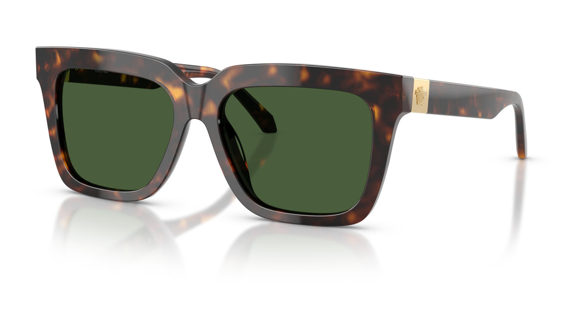 Lunettes de soleil Versace VE4498 108/71 – Havane – vue de trois quarts.