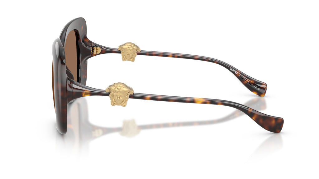 Lunettes de soleil Versace VE4499U 108/73 – Havane – vue de profil.
