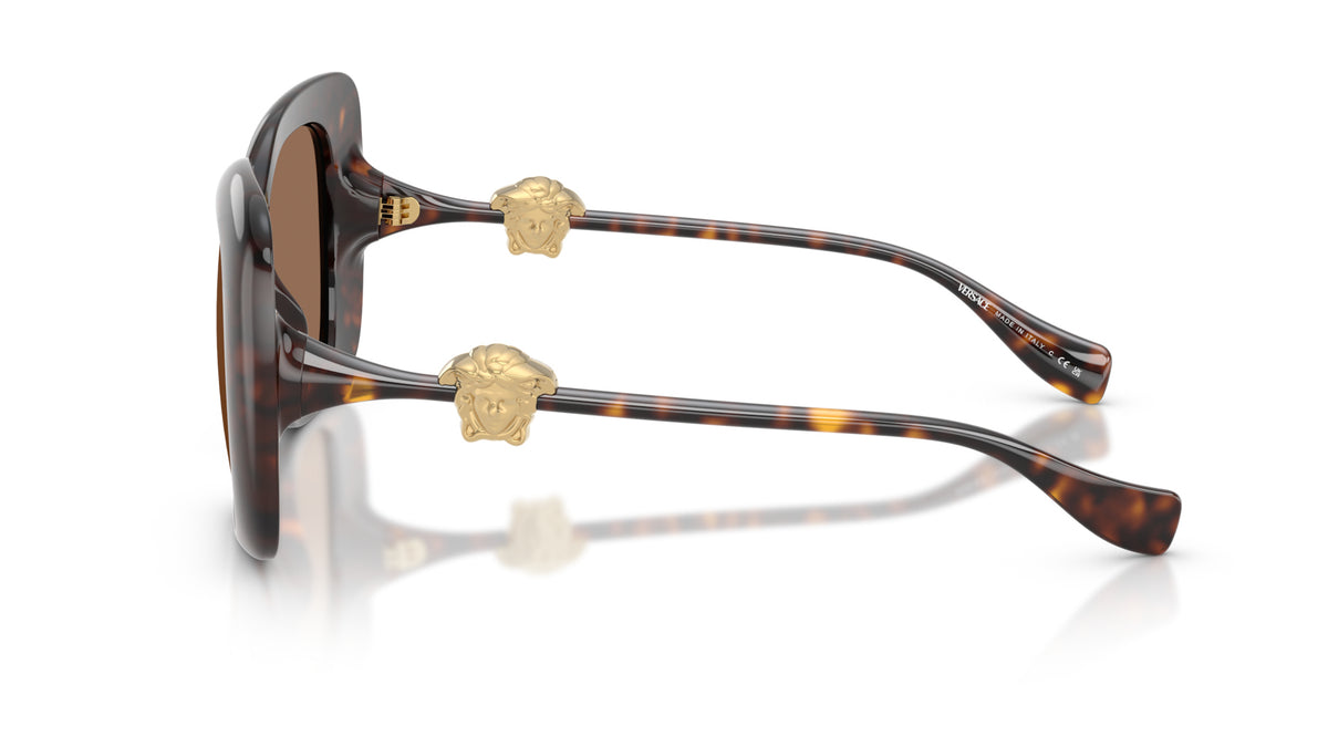 Lunettes de soleil Versace VE4499U 108/73 – Havane – vue de profil.