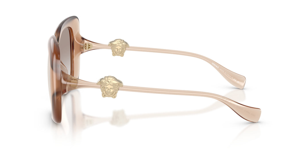 Lunettes de soleil Versace VE4499U 55386E – Rose opalescent – vue de profil.