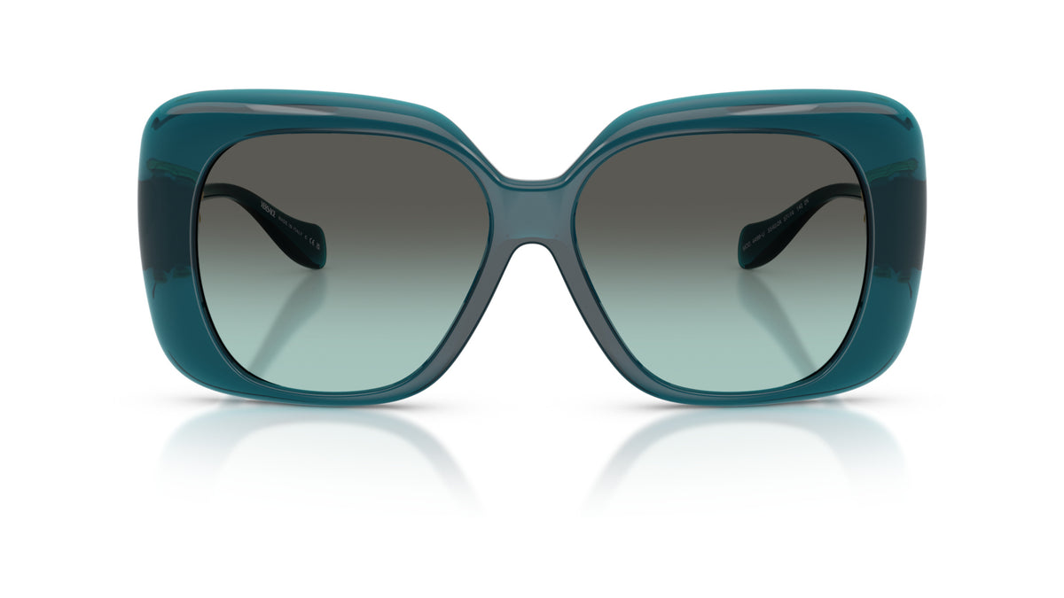 Lunettes de soleil Versace VE4499U 55402A – Transparent Bleu – vue de face.